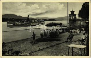 1932 Verőce, Nógrádverőce; strandfürdő, gőzhajó