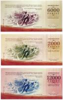 Budapest 2010. 2000Ft + 6000Ft + 12000Ft "Adományjegy az árvíz és a vörösiszap károsultjainak j...