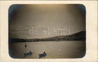 1918 Pola / WWI Austro-Hungarian Navy, K.u.K. Kriegsmarine, naval base in Pula, boats. photo