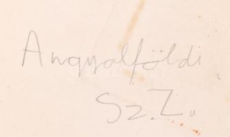 Szabó jelzéssel: Aktok. Linómetszet, papír, kissé sérült, 35x50 cm