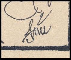 Szász jelzéssel: Szemek. Tus, filctoll, papír, 13x14 cm