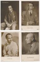 6 db RÉGI motívum képeslap: külföldi színészek / 6 pre-1945 motive postcards: actors