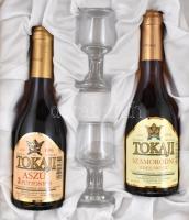 Vinum Regnum - Rex Vinorum Tokaji Aszu 3 puttonyos + Tokaji szamorodni 0,25L édes desszertborok dísz...