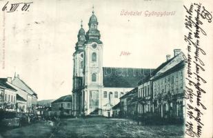 Gyöngyös Főtér, templom