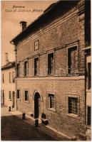Ferrara, Casa di Lodovico Ariosto / House of Ludovico Ariosto, Italian poet. Cartoleria Sociale 1203.