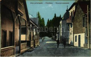 Tusnádfürdő, Baile Tusnad; Fősétány / Alea principala / Hauptpromenade / main street