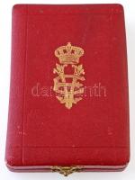 Olaszország 1868. "Olasz Koronarend Tisztikeresztje" Au zománcozott kitüntetés mellszalagg...