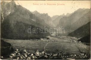 1906 Dobbiaco, Toblach (Südtirol); Toblach und die Ampezzaner Dolomiten / general view, mountains