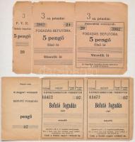 ~1940. Káposztásmegyeri Versenyek kitöltetlen lóverseny fogadólap T:III
