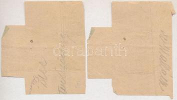 1947. "Hatósági élelmiszerjegy" lisztjegy (2x) bélyegzéssel T:III