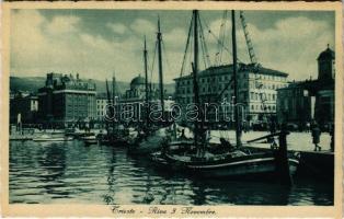 Trieste, Trieszt, Trst; Riva 3 Novembre / port, quay, fishing boats