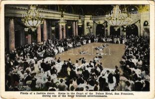 San Francisco, Finale of a feature dance. Scene in the Court of the Palace Hotel, during one of many brilliant entertainments (EK)
