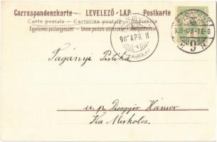 1902 Romantic children couple. E.G. 741. litho