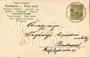 1904 Boldog Újévet! / New Year greeting card with horseshoe. Ser. 65. No. 3111. Emb. litho (EB)