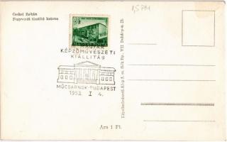 Fegyverét tisztító katona. Képzőművészeti Alap / Hungarian soldier cleaning his gun s: Csekei Zoltán...