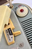 cca 1960 retró szovjet hordozható lemezjátszó tokkal, kopásnyomokkal