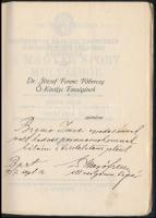 dr. Mező Ferenc: Képek a magyar sport multjából 25 képpel. Dedikált "Bignio Imre ezredes úrnak,...