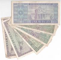 Románia 1966. 10L (2x) + 25L + 50L (2x) + 100L T:III,III- 
Romania 1966. 10 Lei (2x) + 25 Lei + 50 ...