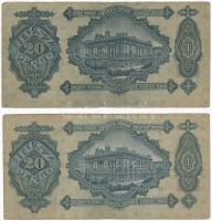 1930. 20P (2x) T:III kis fo. Adamo P11