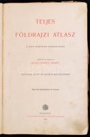 1902 Kogutowicz Manó: Teljes földrajzi és történelmi atlasz. 68/ fő és számos melléktérkép. Bp., 190...