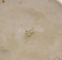 "Zsolnay Városszépítő városvédő emlékérem" emlékplakett, eozin mázas, jelzett, apró kopáso...