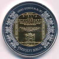 DN "Örök értékeink / Vizsolyi Biblia" aranyozott, ezüstözött fém emlékérem. Szign.: CSA (3...