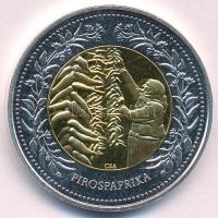 DN "Örök értékeink / Pirospaprika" aranyozott, ezüstözött fém emlékérem. Szign.: CSA (38,5...