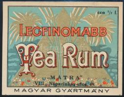Legfinomann Tea Rum italcímke