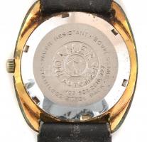 Roamer Searock automata karóra, bőr szíjjal, működik, kissé karcos plexivel