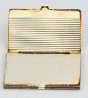 Ezüst névjegykártya tartó. Jelzett. 9,5x6 cm 56 g