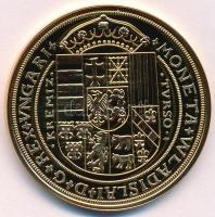 DN Magyar Aranyóriások - II. Ulászló arany veretű guldiner 1506 aranyozott Cu utánveret (46mm) T:PP