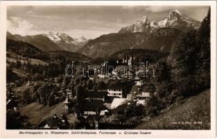 Berchtesgaden, m. Watzmann, Schönfeldspitze, Funtensee- u. Grünsee-Tauern / general view, mountains. Phot. F. G. Zeitz Nr. 136.