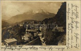 1899 Berchtesgaden, general view, hotel, church. photo