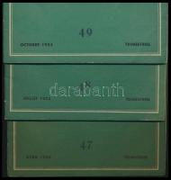 1953-1954 A párizsi Marmottan Könyvtár Napóleon Intézetének francia nyelvű kiadványai, 4 db