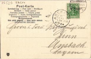 1904 Berlin, Bismarckdenkmal und Reichstagsgebäude / monument, government building (EK)