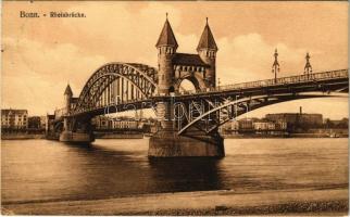 1910 Bonn, Rheinbrücke / bridge, synagogue. K.R.B.C.a.R. No. 400.