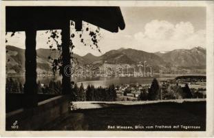 1929 Bad Wiessee, Blick vom Freuhaus auf Tegernsee / general view, lake. Aufnahme Gg. Eitzenberger Fotograf. Verlag Jos. Ostermann (EB)