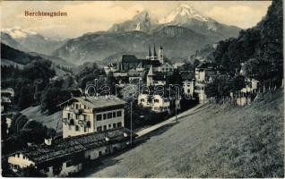 1913 Berchtesgaden, general view. O. Schleich Nachf. 4103. Doppeltonlichtdruck (EK)