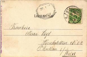 1904 Budapest I. Királyi vár. Divald Károly kiadása 534 sz. Tisza Testvérek papírkereskedéséből (EK)