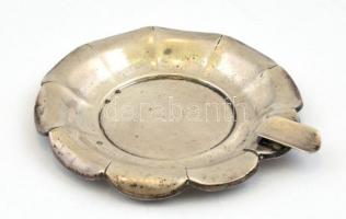 Ezüst(Ag) hamuzó, jelzett, d: 8,5 cm, nettó: 20,2 g