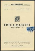 1934 A Koncert Mesterbérlet műsorfüzete (Morini, Basilides, Ficsher Annie, stb.), 15p