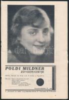 1933 Koncert műsorfüzet (Poldini, Dohnányi, Molinari, stb.)