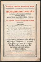 1931 Ranschburg Gusztáv Antiquar Könyvkereskedésének 127. számú antiquar könyvjegyzéke. Catalogus Librorum Antiquarum. CXXVII.