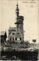 1915 Karlovy Vary, Karlsbad; Stefaniewarte / lookout tower (EB)