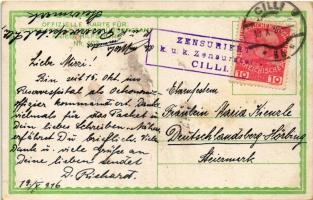 1916 Col di Lana (Abendstimmung). Offizielle Karte für Rotes Kreuz, Kriegsfürsorgeamt Kriegshilfsbür...