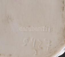 Herendi búsuló juhász, fehér mázas, jelzett, apró lepattanással, m: 29 cm