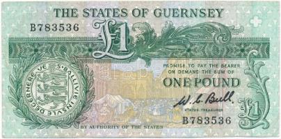 Guernsey 1991. 1Ł T:III szép papír Guernsey 1991. 1 Pound C:F nice paper Krause#52