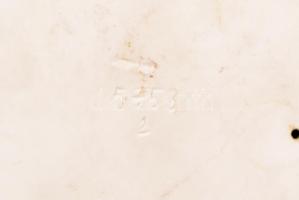 Herendi porcelán Déryné, fehér mázas, jelzett, öntési hibával, m: 36 cm