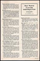 1960-1968 5 db Puskás Ferenccel és a Real Madriddal kapcsolatos nyomtatvány. Puskás részvételével za...