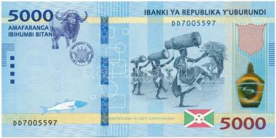Burundi 2018. 5000Fr T:I  Burundi 2018. 5000 Francs C:Unc Krause P#53